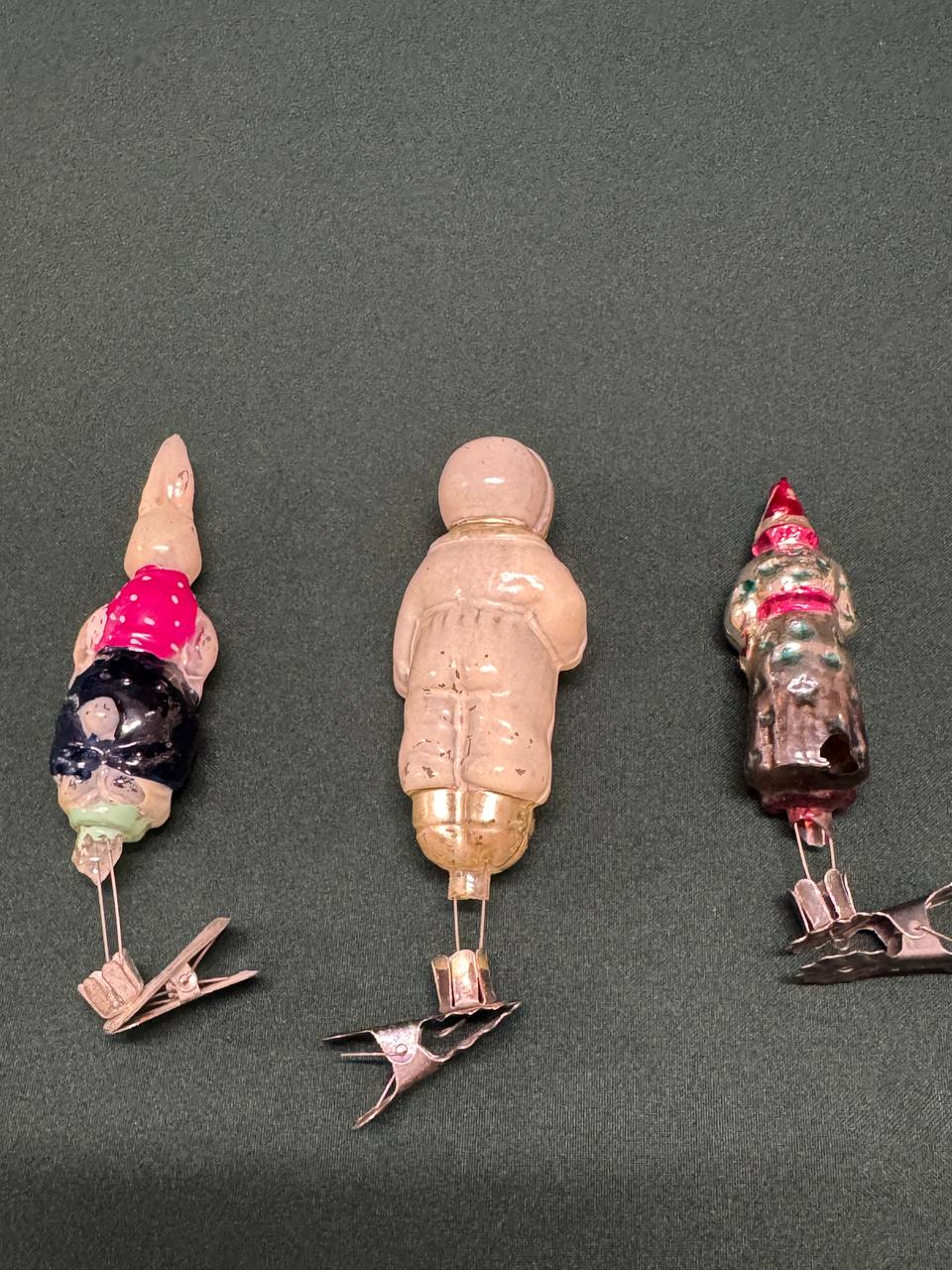 Елочные игрушки на прищепке, винтаж СССР