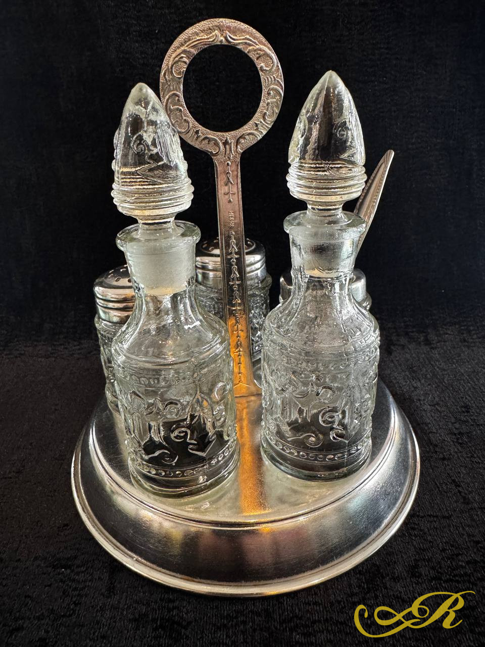 Набор для специй СССР оригинальный. Материал: стекло, металл.