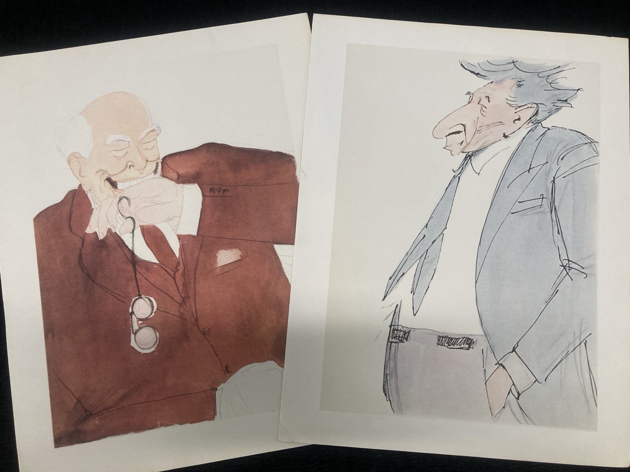 Рисунки шаржы. Б.Н.Ливанов. Москва 1974 г.