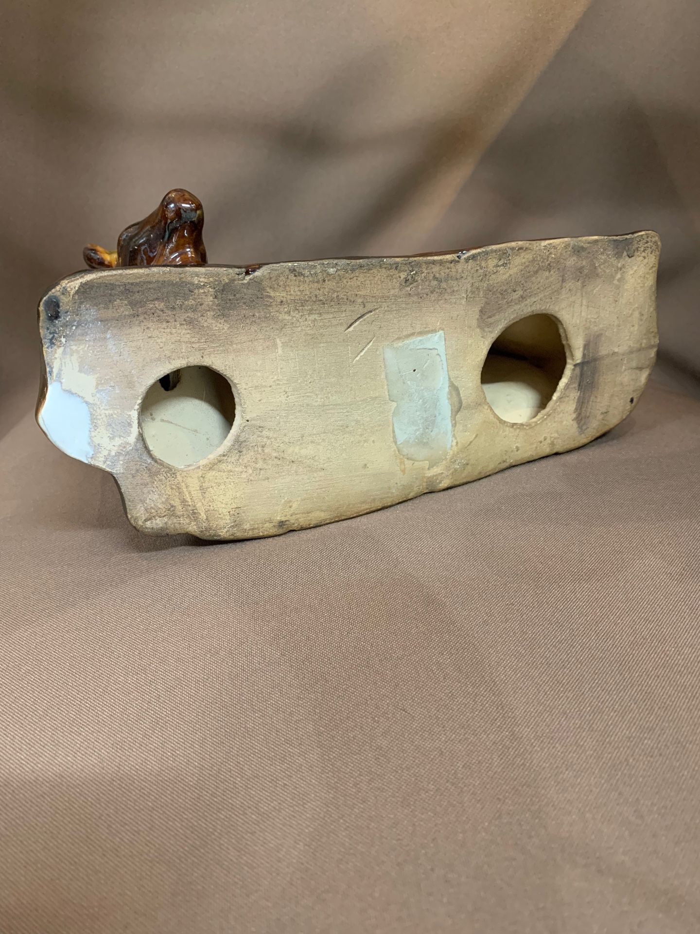 Статуэтка «Олень», майолика, высота 18 см, длинна 21 см