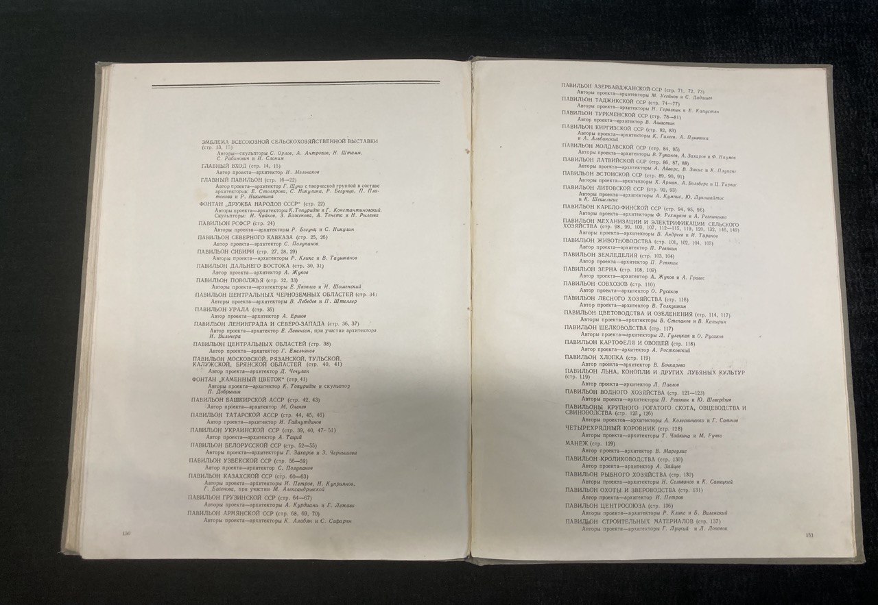 «Всесоюзная Сельскохозяйственная выставка» Москва 1954г.