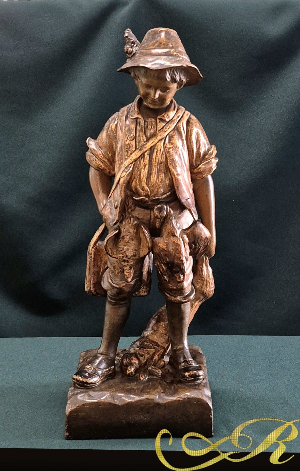 Скульптура "Юный охотник", Австрия, конец XIX - начало XX в.