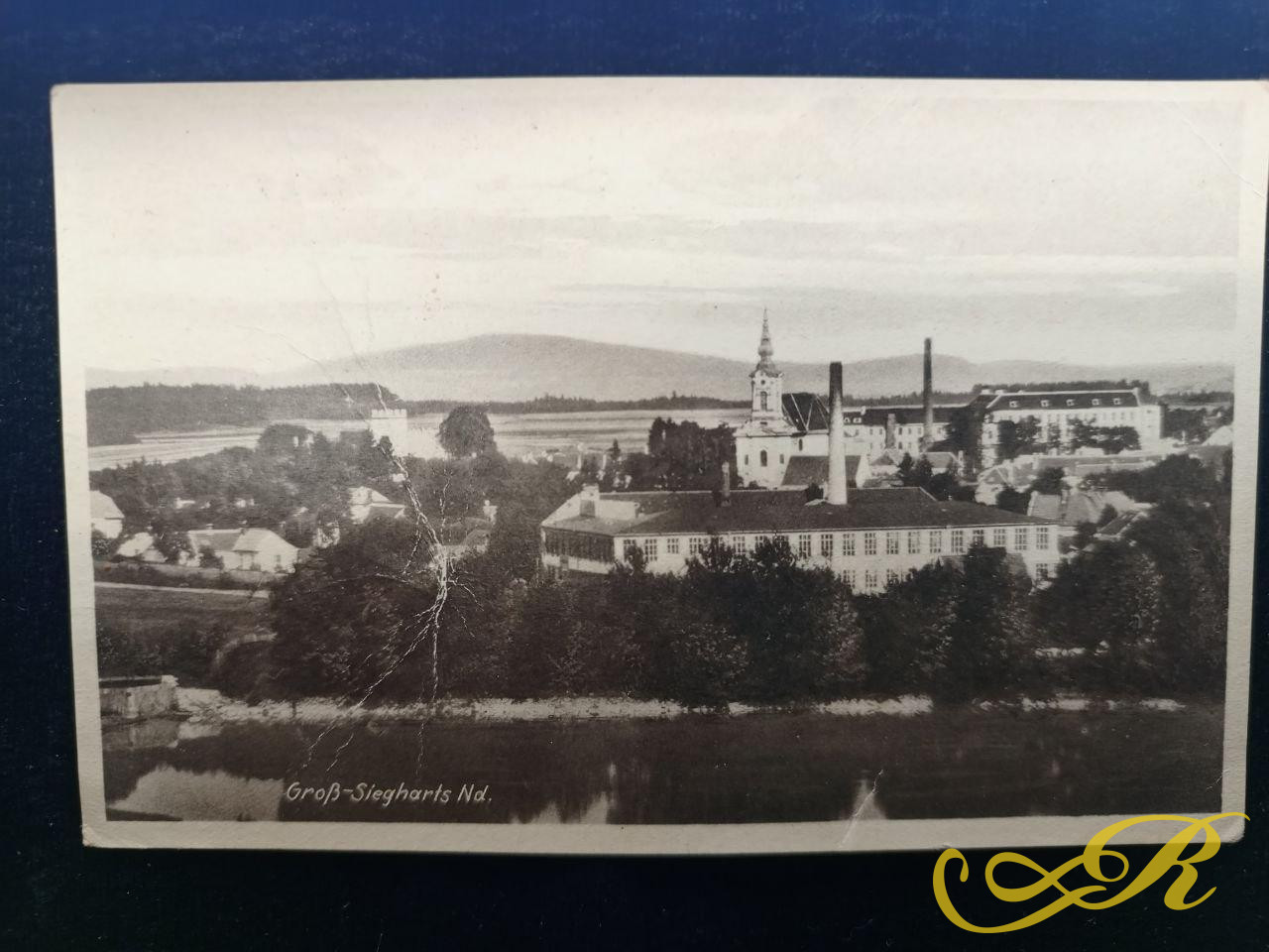 Открытка с видом на австрийский г.Гросс-Зигхартс