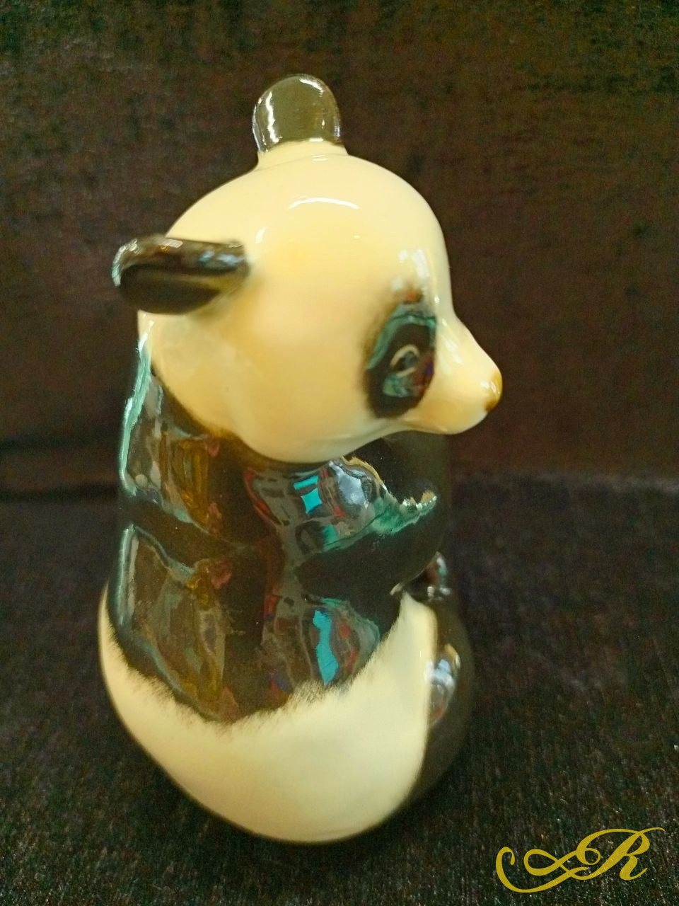 Фарфоровая статуэтка " Медведь бамбуковый" ЛФЗ( Ленинградский фарфоровый завод )1964г.