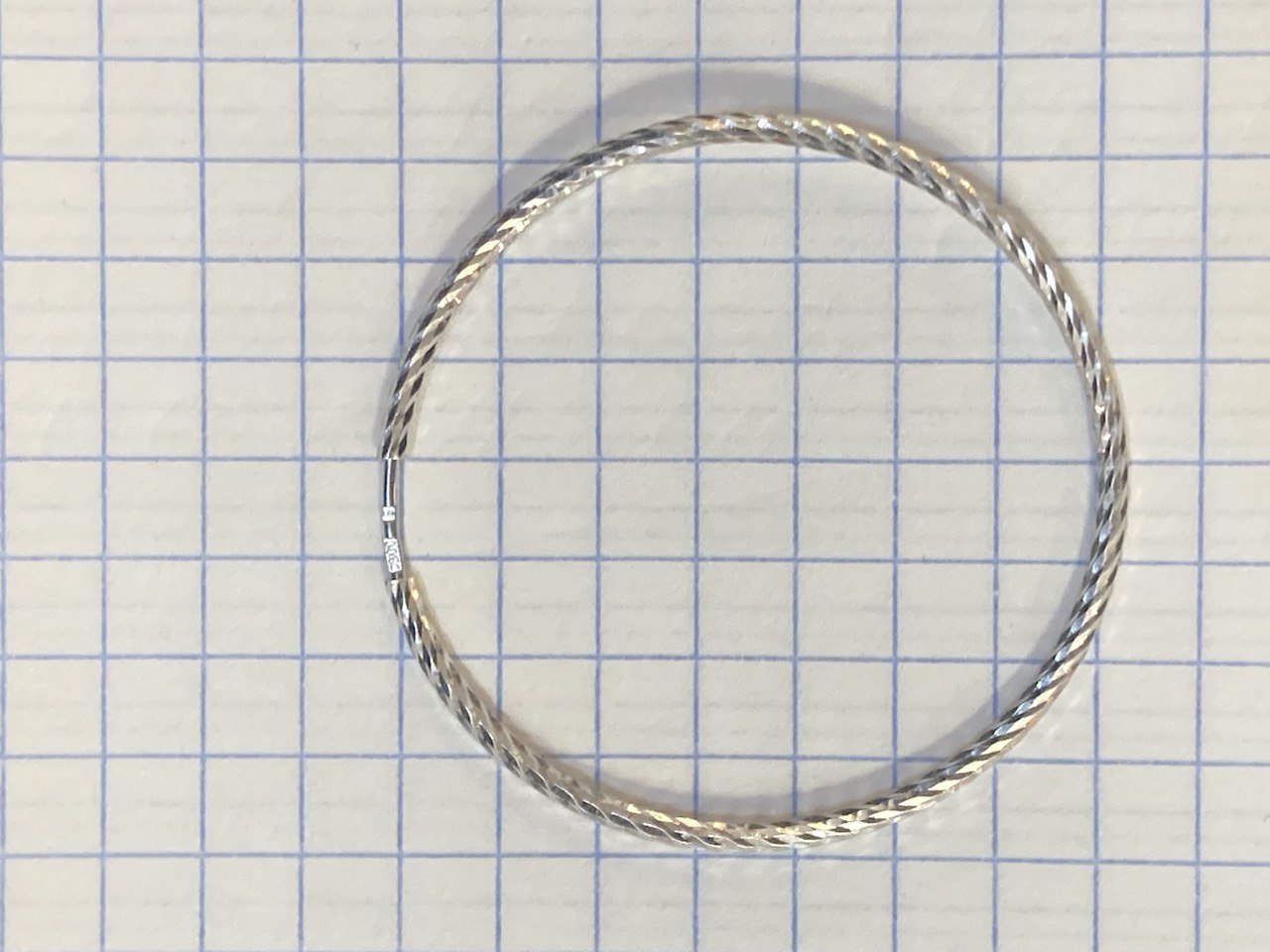 Серьга серебряная 1шт. диаметр 3,8 мм.