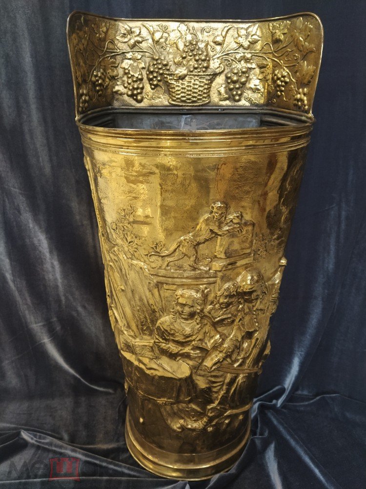 Подставка для зонтов, бронза с золочением, высота 73 см