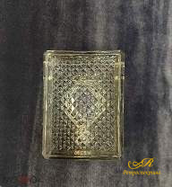 Чернильница старинная стекло без крышки до 1917 г, 10,5*8*4 см, состояние по фото