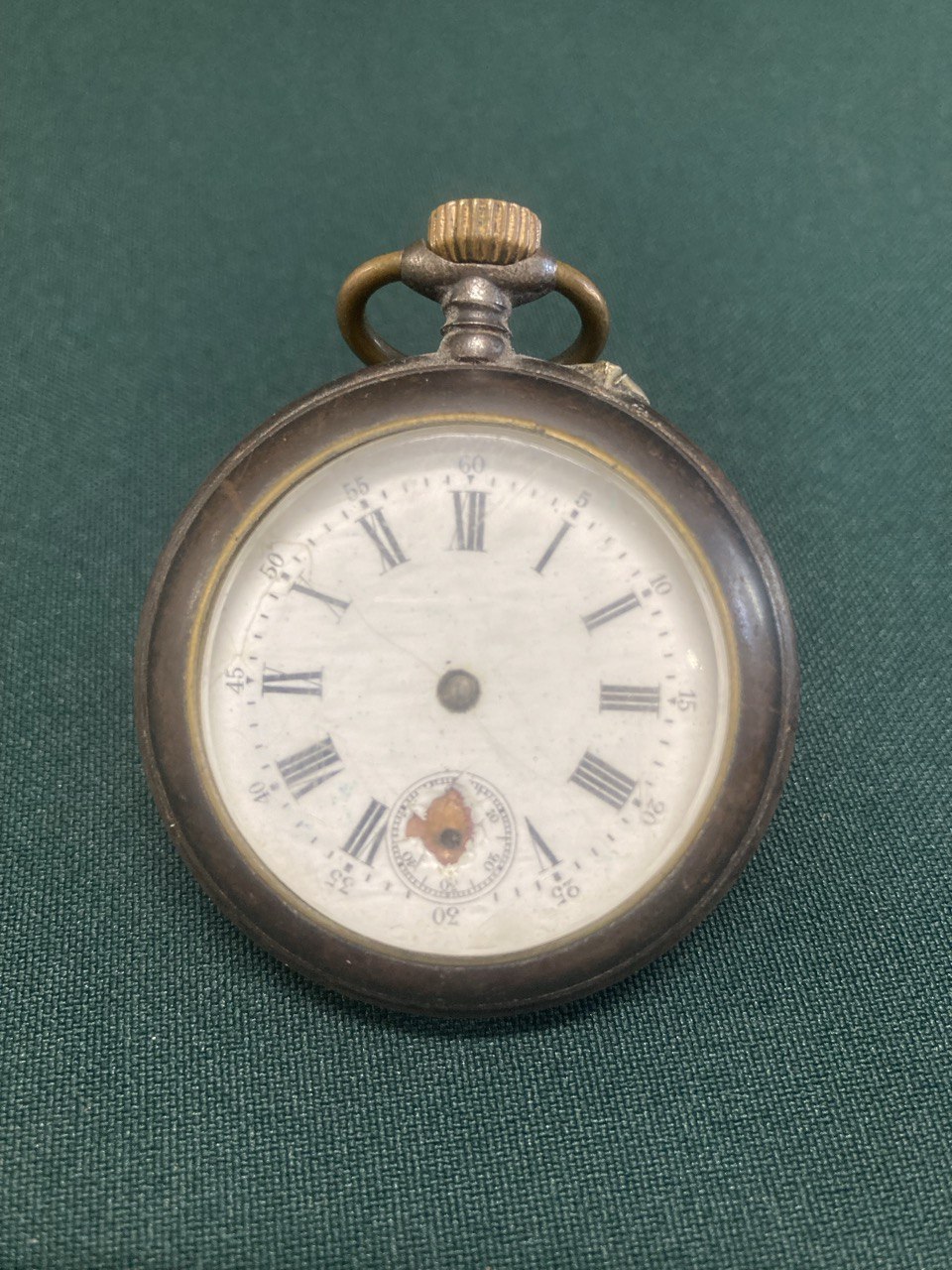 Часы карманные дореволюционные. Медные.