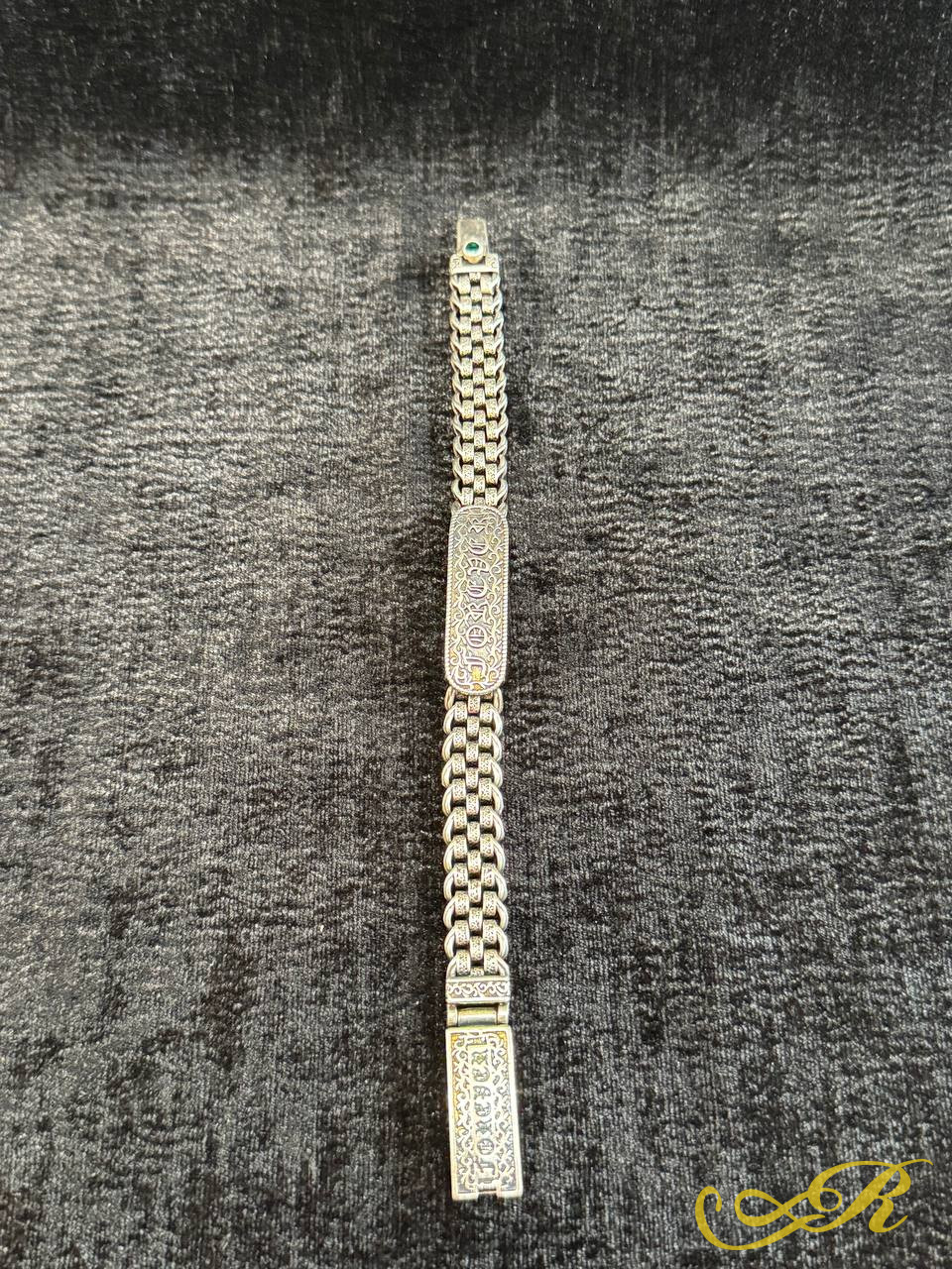  Браслет серебро мужской, 925 пр. Вес 60,1 гр, длина 21 см