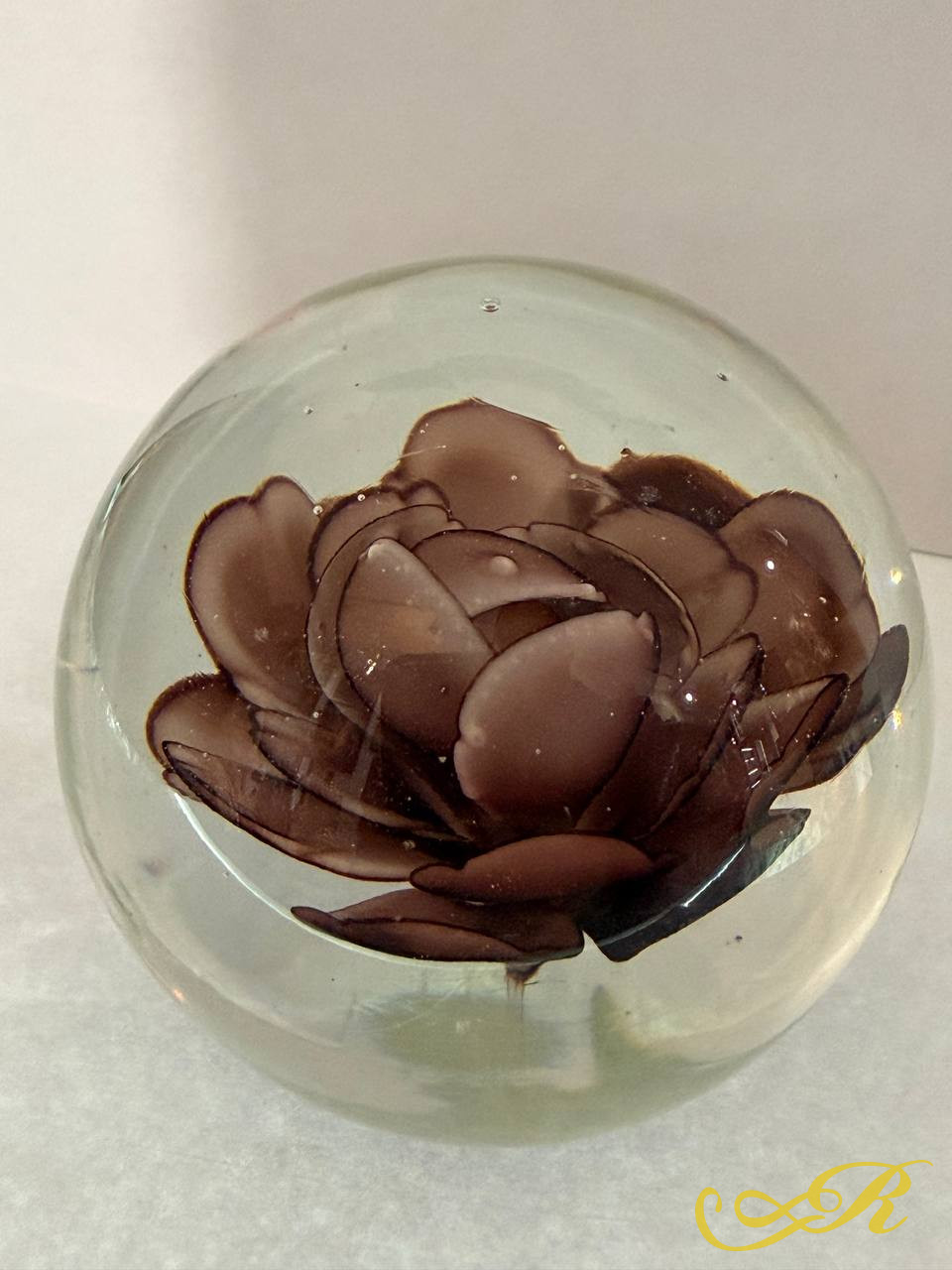  Антикварное пресс-папье с цветком. Конец ХIХ- начало ХХ века