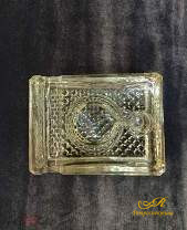 Чернильница старинная стекло без крышки до 1917 г, 10,5*8*4 см, состояние по фото