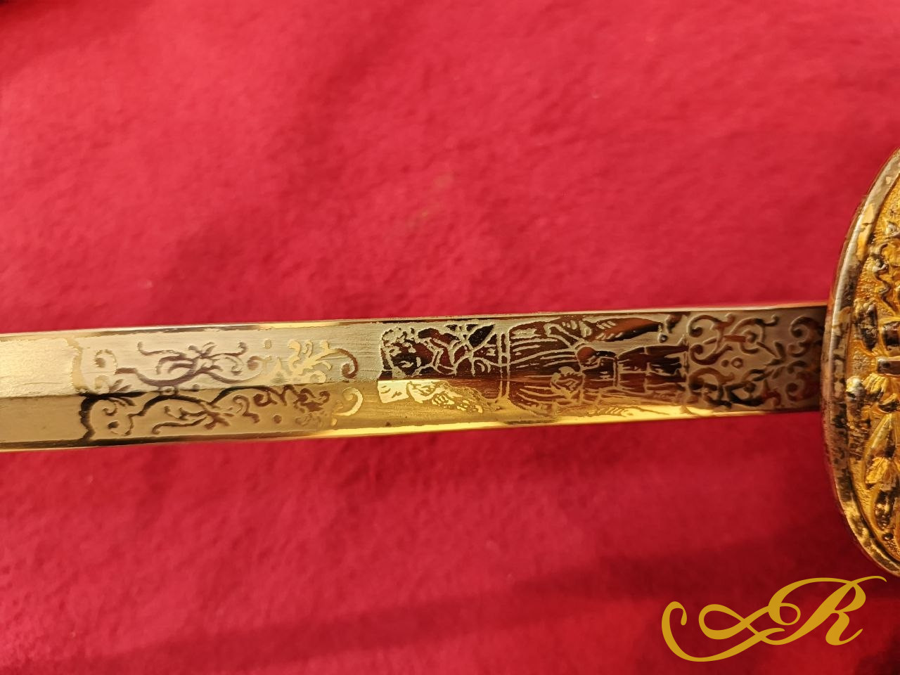  Сабля 94 см Европа FCB голова рыцаря со львом 