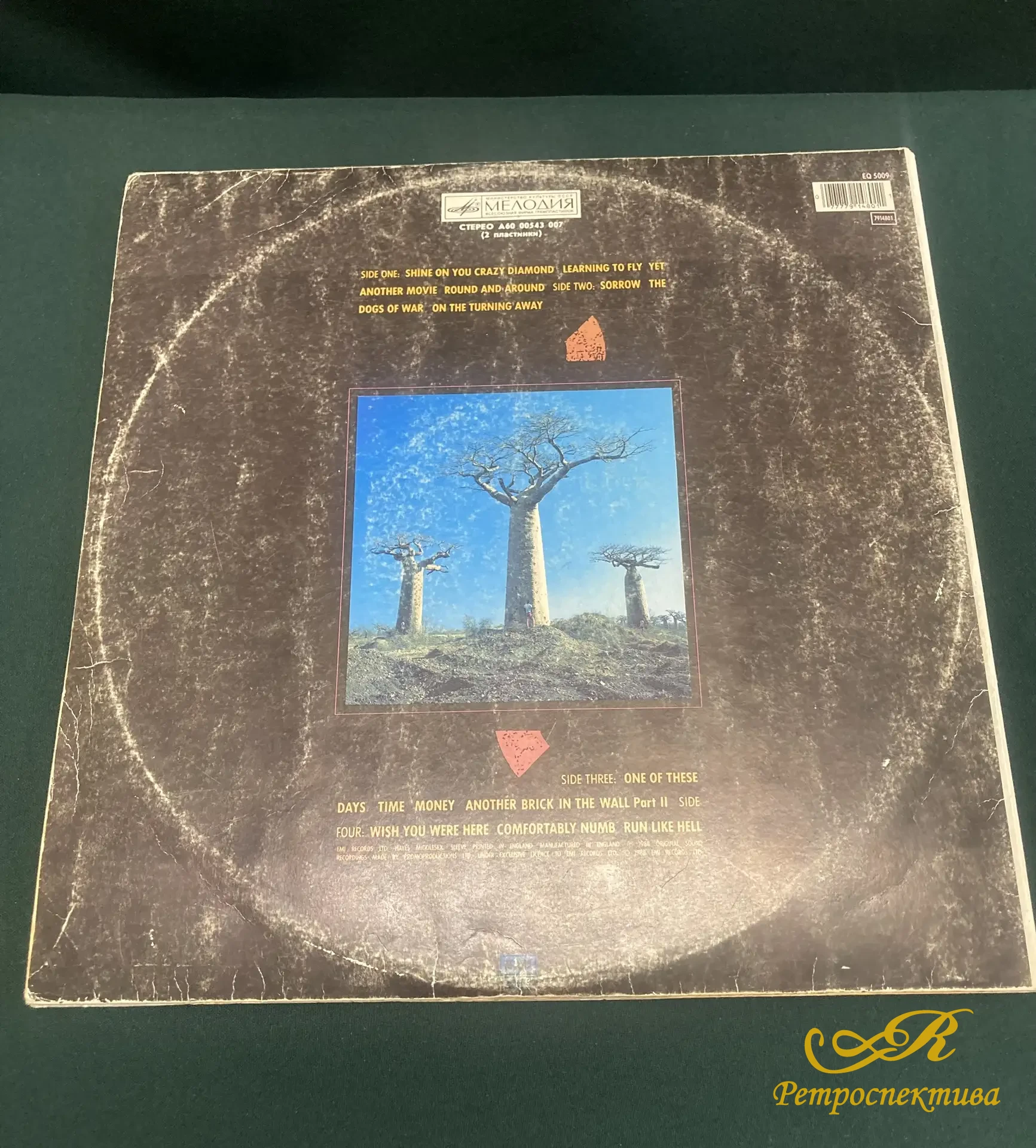 Пластинки 2 шт. Пинк Флойд " Жаль, что тебя здесь нет" и " Delicate Sound of Thunder".