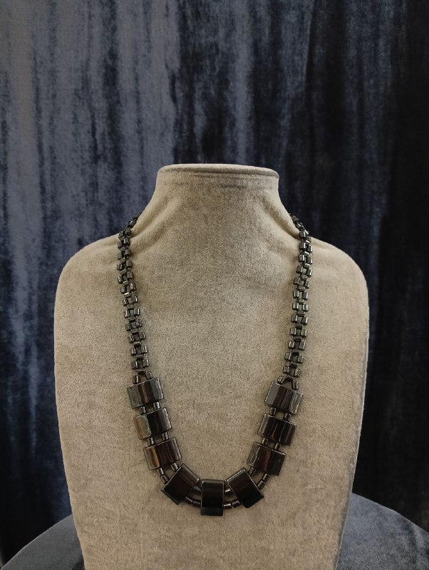 Бусы гематит, длина 47 см, вес 62 гр