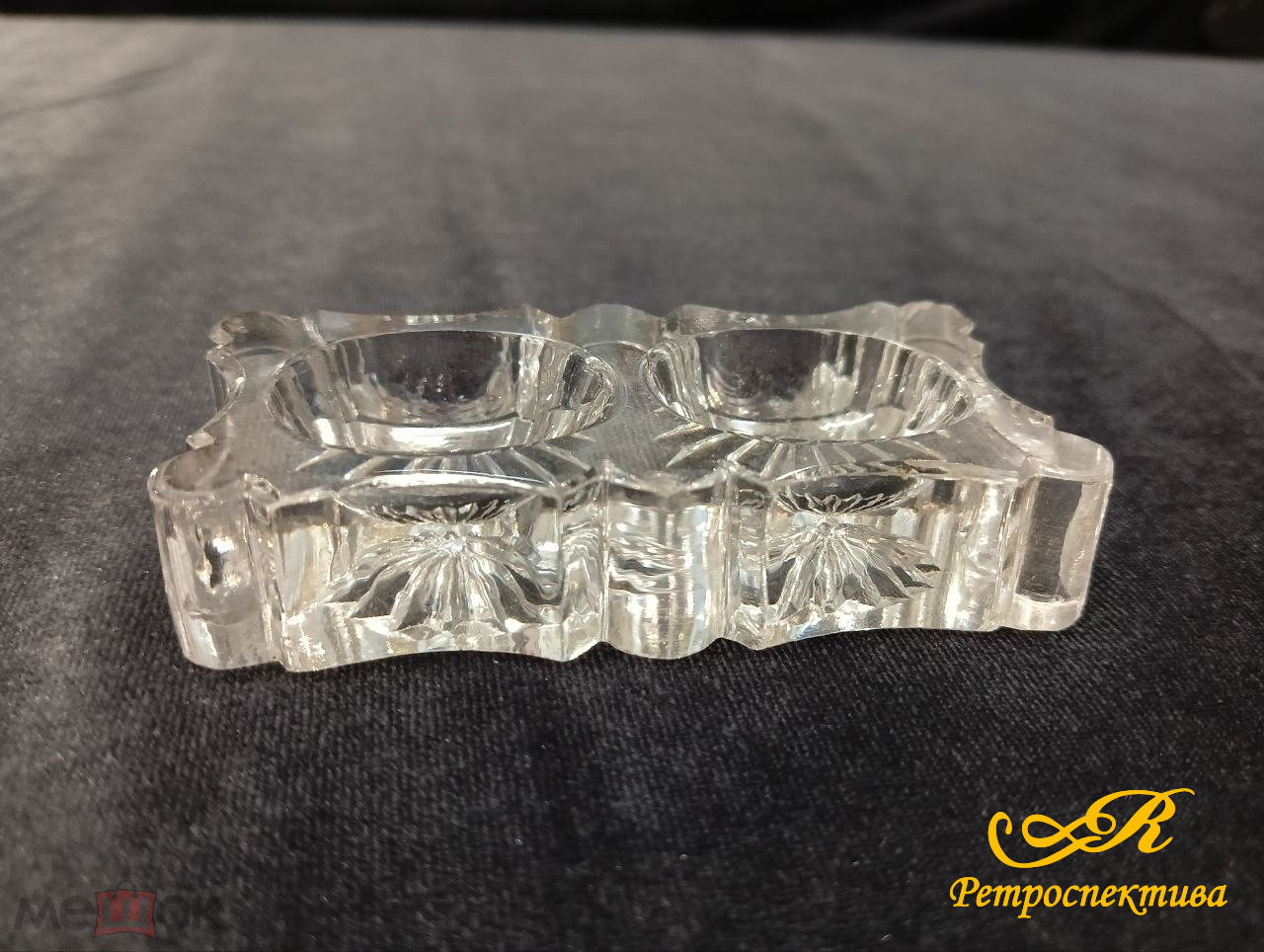 Солонка-перечница, Мальцевское стекло XIX век