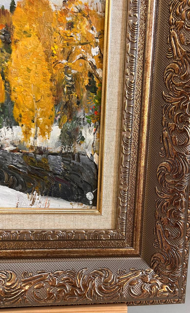 Картина "Ранний снег"1965г Художник, академик Якупов Х.А.