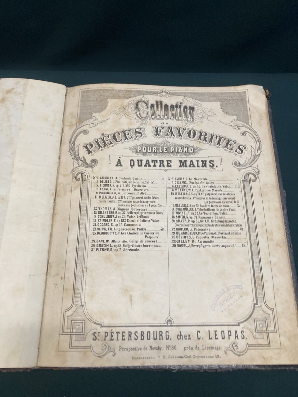 Коллекция нот избранное для пиано. Дореволюционное издание.