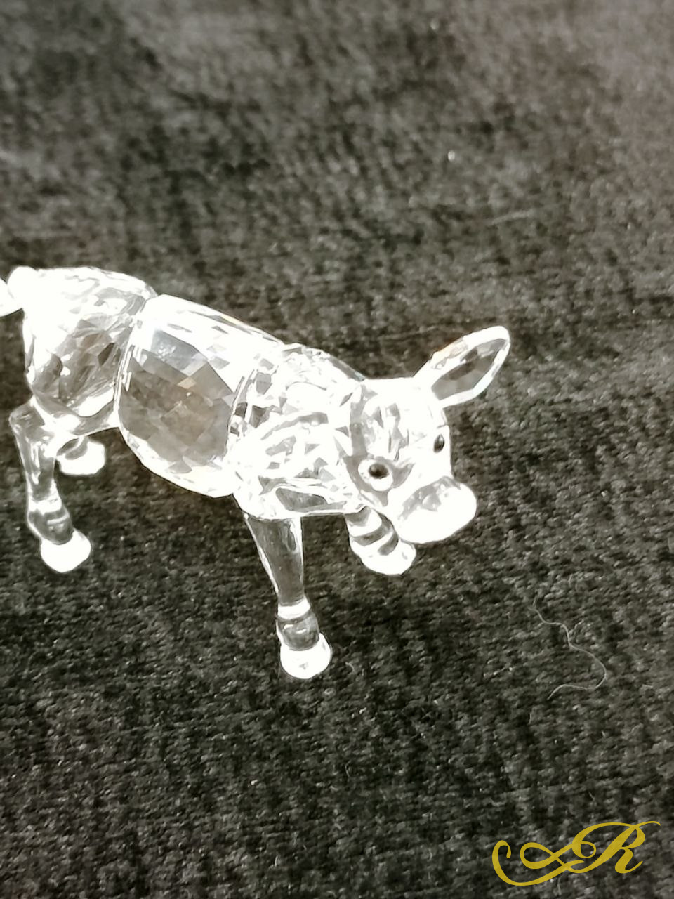  Swarovski бычок. Клеймо. Хвостик пайка В-42 мм,Ш-70 мм.