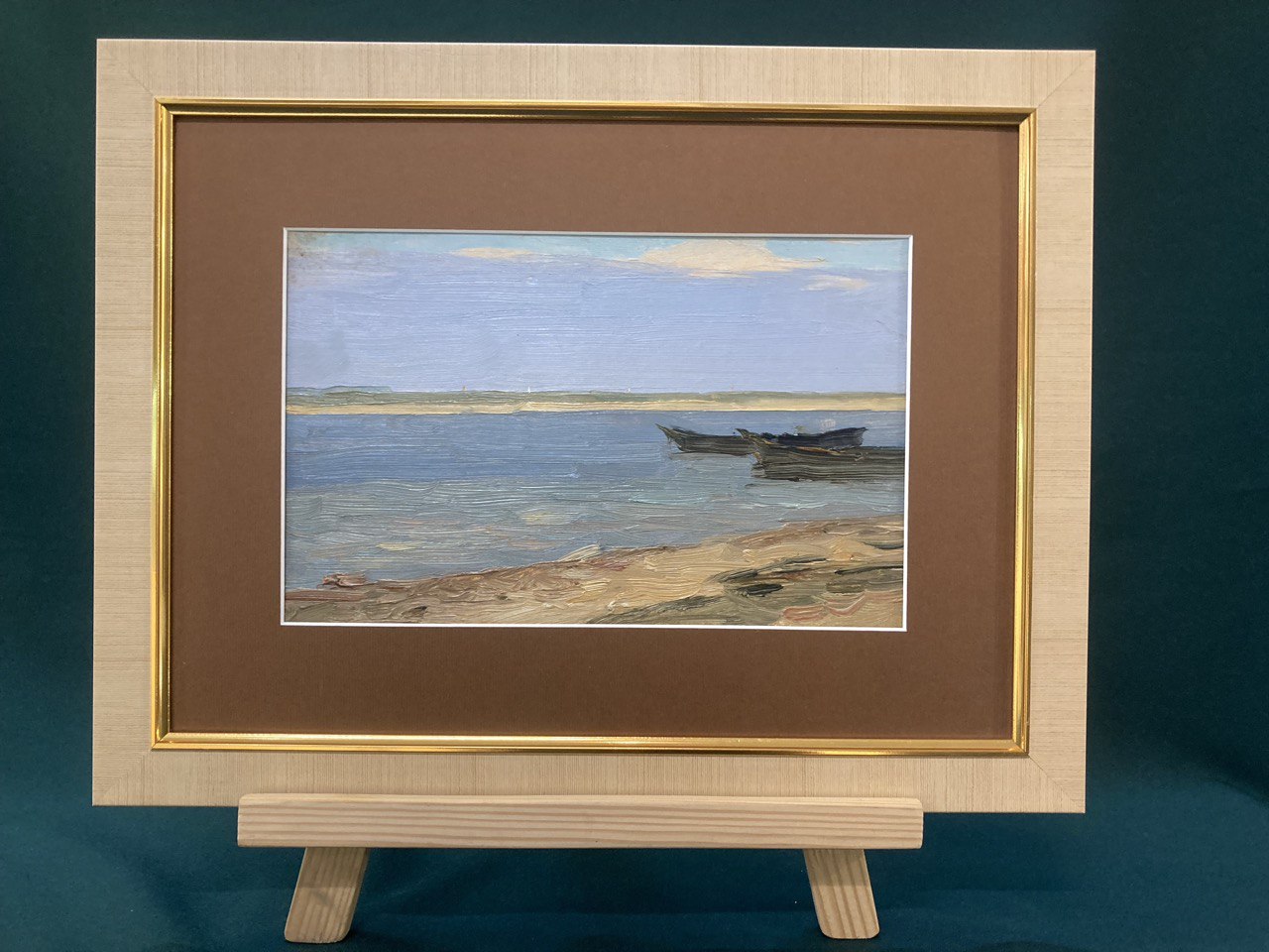 «Залив» Архипов А.П. 1951 г 16х25 картон, масло.