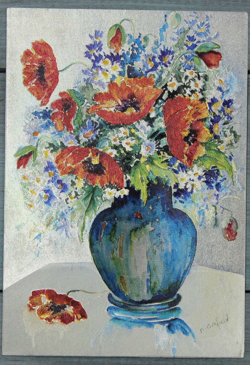 Открытка "Маки", Англия, кон. ХХ в.