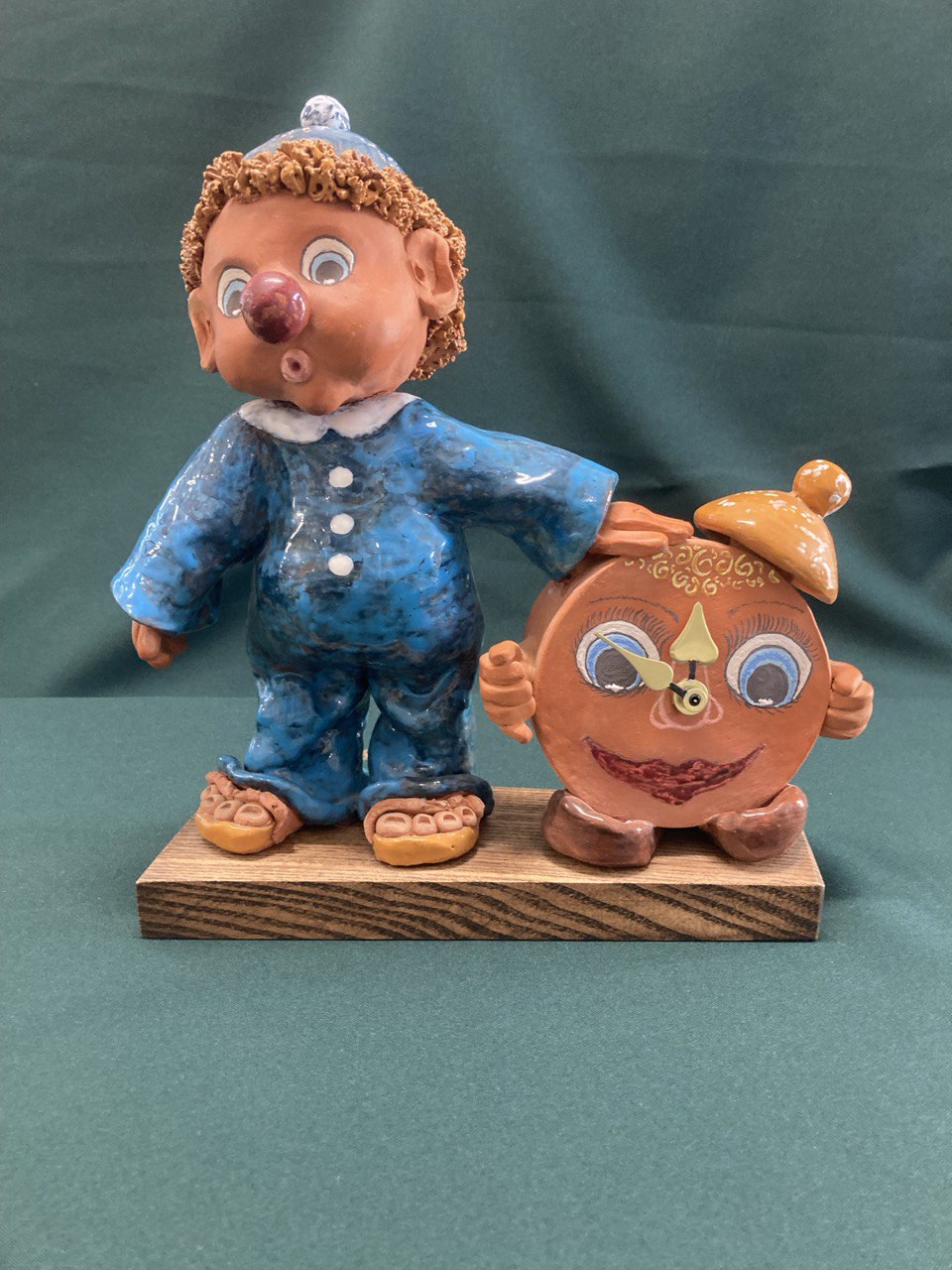 Часы настольные «Клоун».