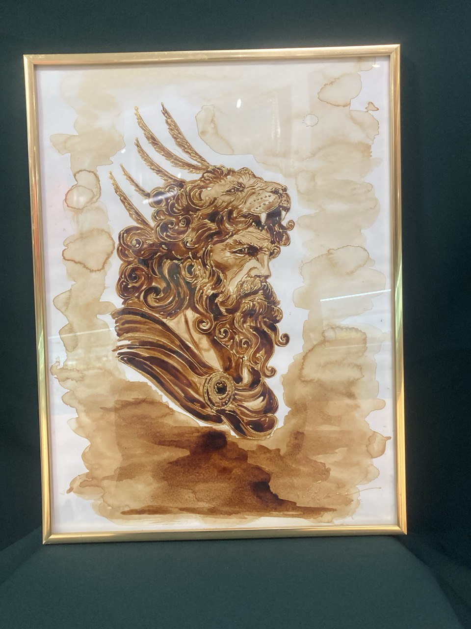 "Геракл в шкуре льва"  31х41 см.