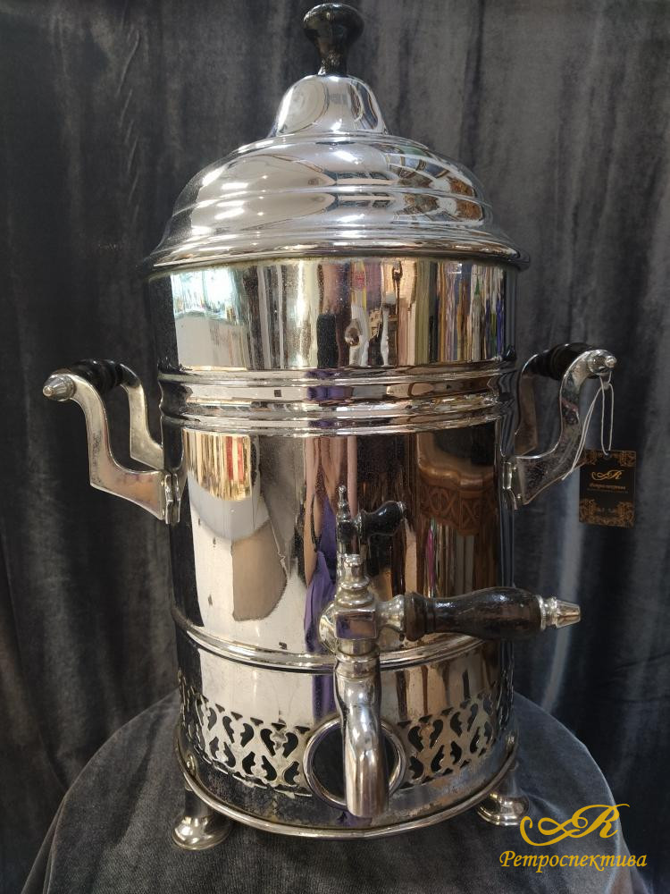 Самовар-Бульотка, хром, высота 47см