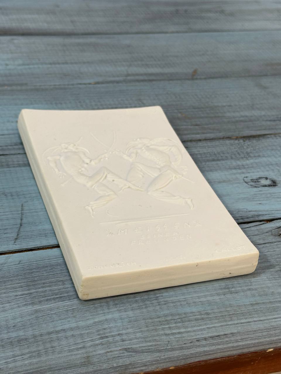 Новогодняя бисквитная плашка, Мейсен 1931 года, всего 100 экземпляров