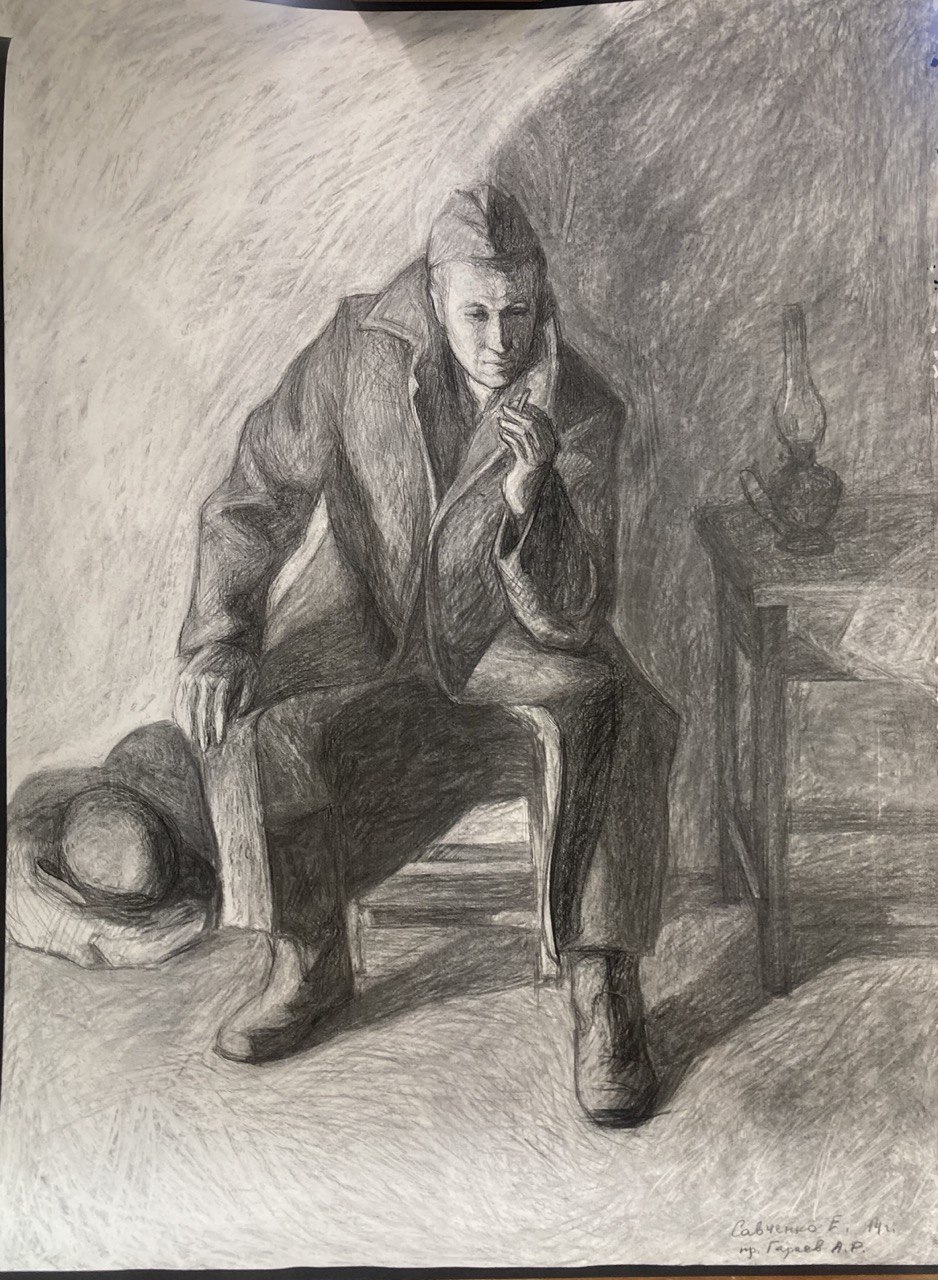 Рисунки студентов. Каждый по 250 руб. Десять шт.