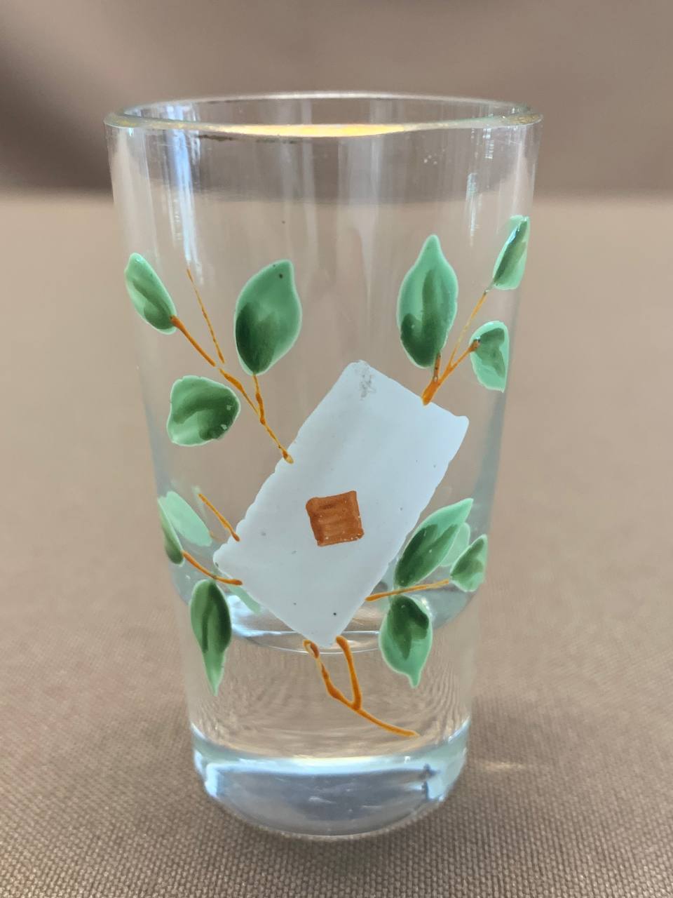 143. Рюмка, XIX век, объем 20 мл, высота 60 мм, Борисовский завод.