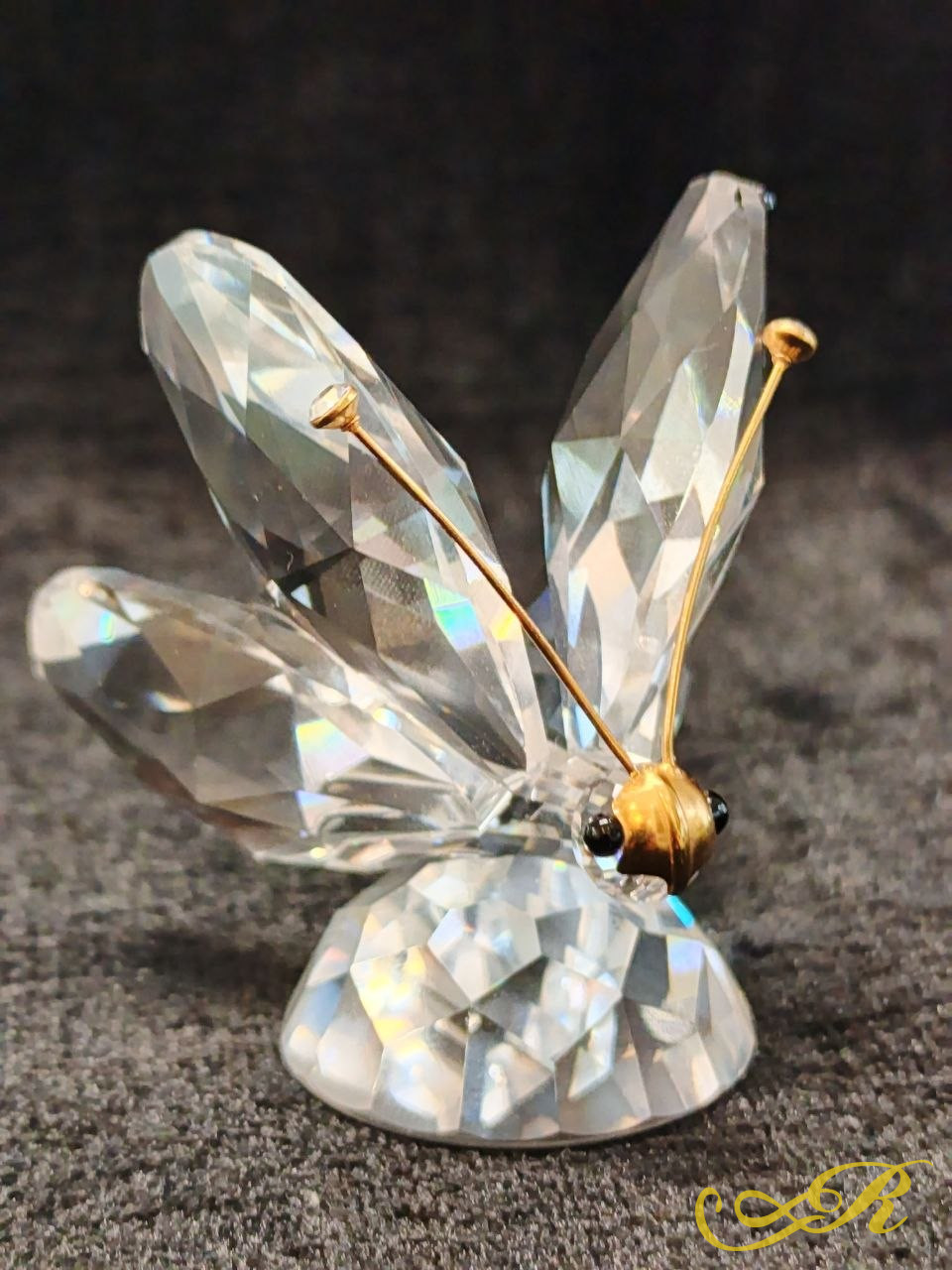  Swarovski Стрекоза. Оригинал. Оригинальная хрустальная фигурка. Клеймо. В-5 см. Ш-5,3 см.