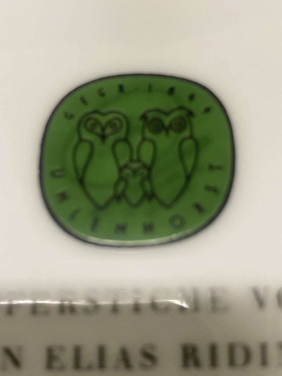 Тарелка декоративная. Фарфор, деколь. Германия.