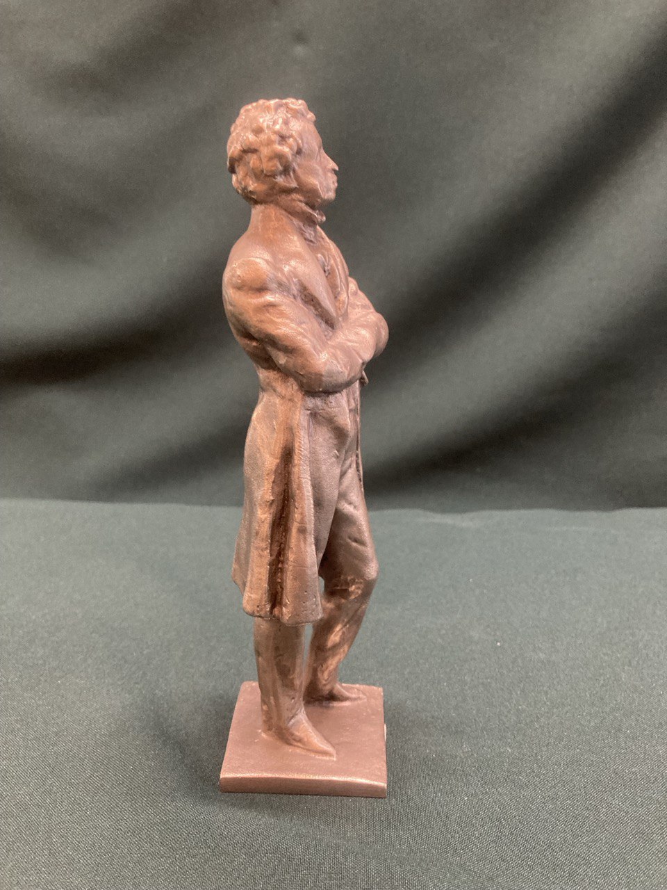 Статуэтка  " А.С. Пушкин". Силумин, СССР.