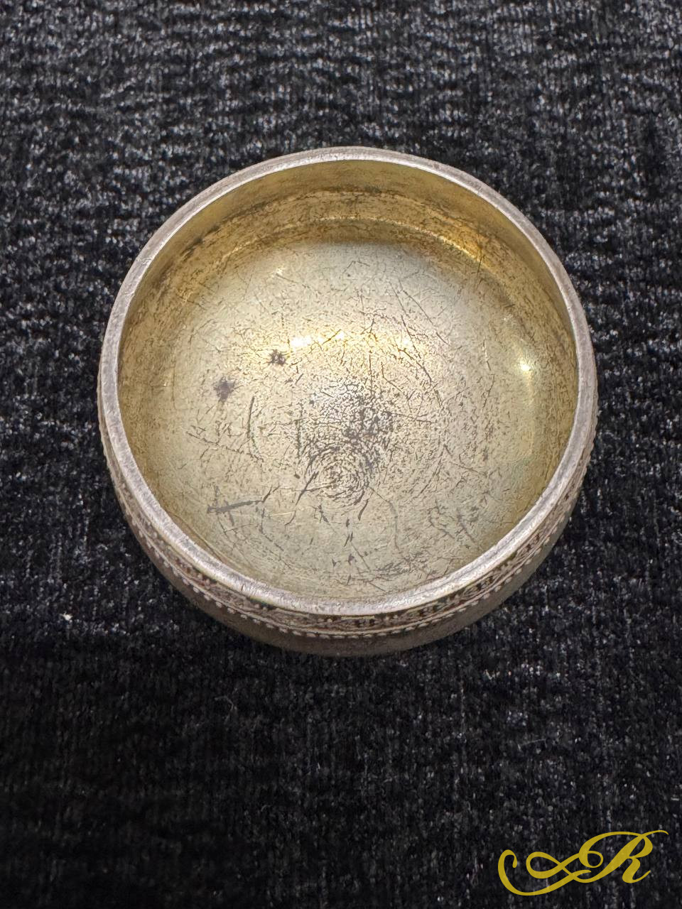 Солонка серебро 875 пробы