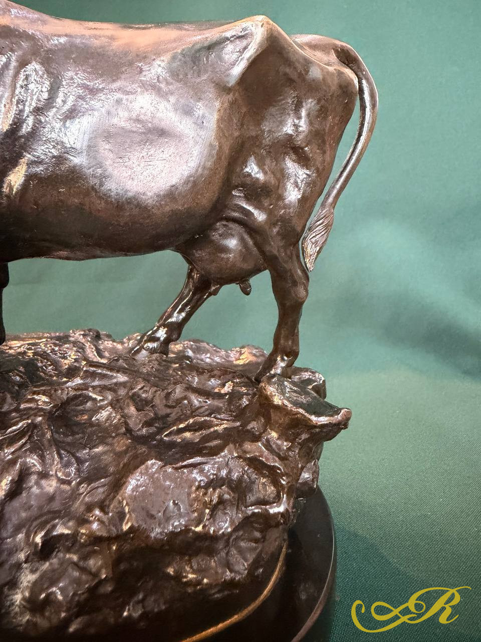 Скульптура  Скотокрад, Охотник и корова, начало ХХ в.,Василий Грачёв 