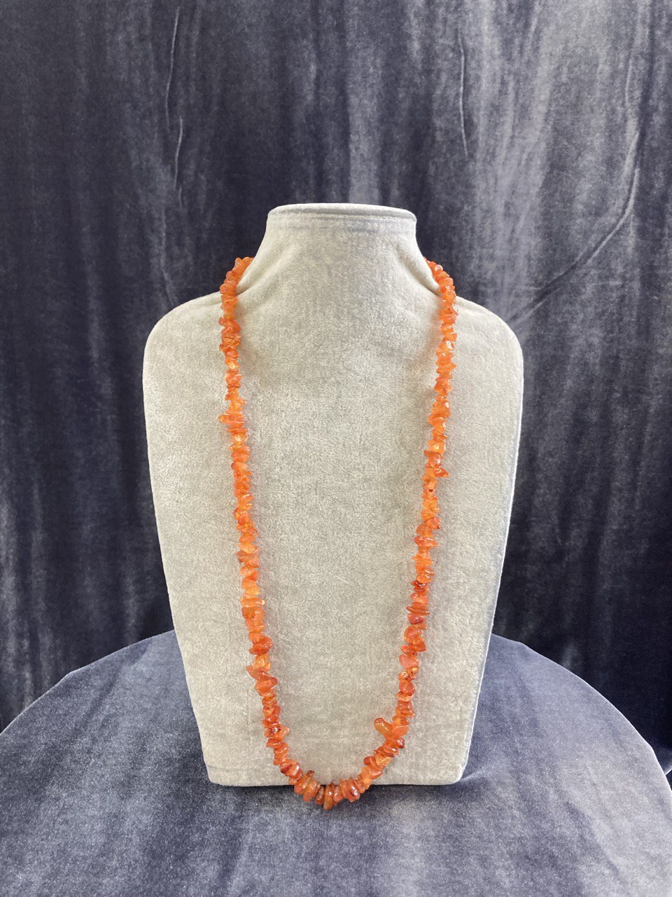 Бусы сердолик 65см. 50гр.