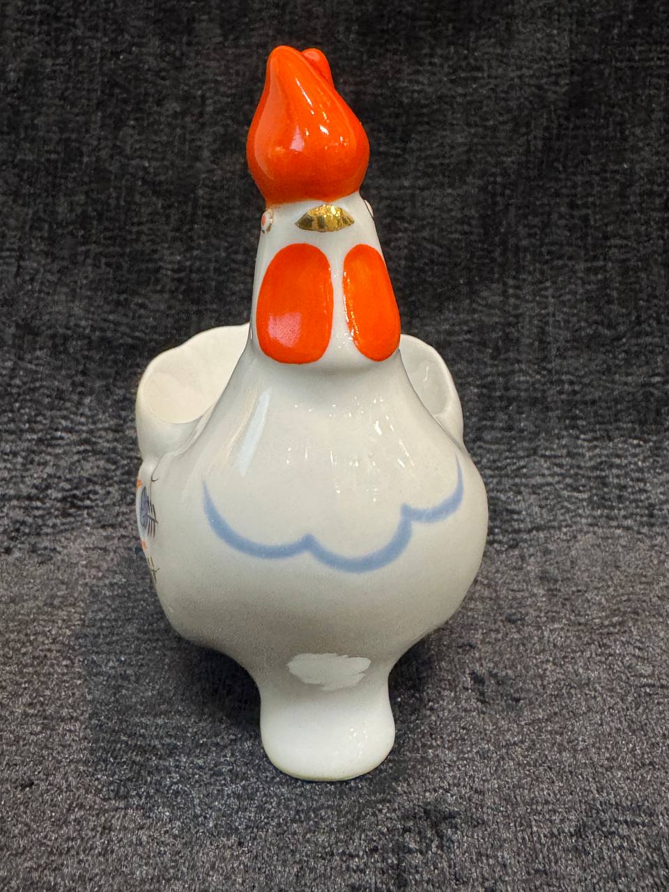 Статуэтка фарфоровая Петушок Солонка Горчичница икорница