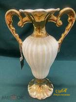 Фарфоровая (фаянс) ваза - амфора. C.A.L. Италия. 50 - е г.