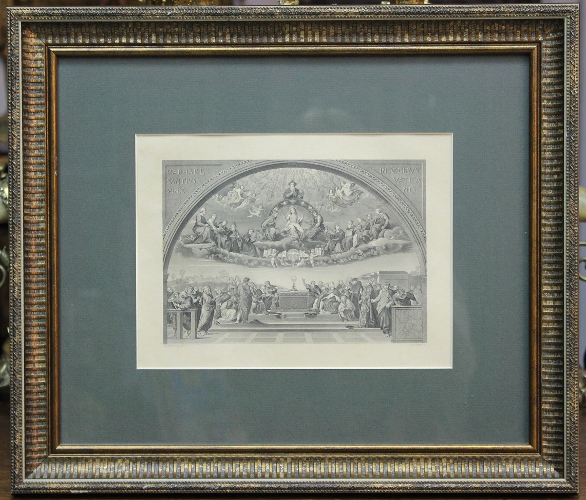 Гравюра "Библейский сюжет", сер. XIX в. Европа