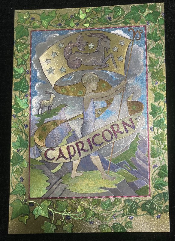 Открытка " Козерог" Англия.