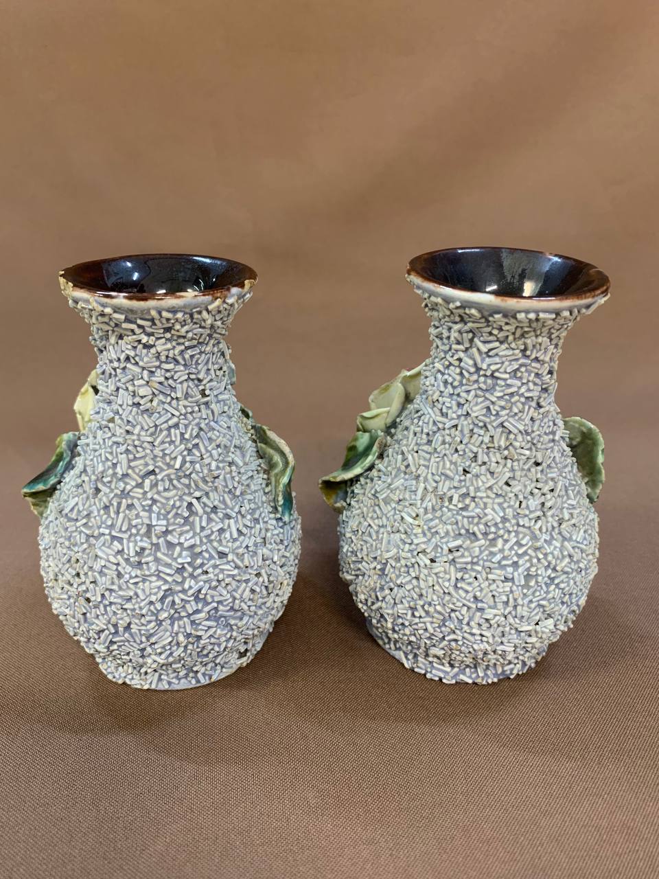 Старинные Русские вазы, 19 век, высота 11.5 см.