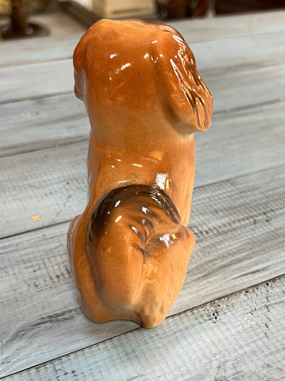 Пекинес, фарфор, ЛФЗ, высота 13 см.