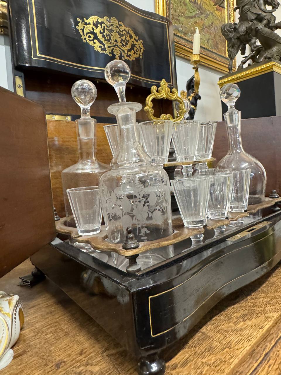 Дорожный ликерный, каретный набор, Европа 19 век