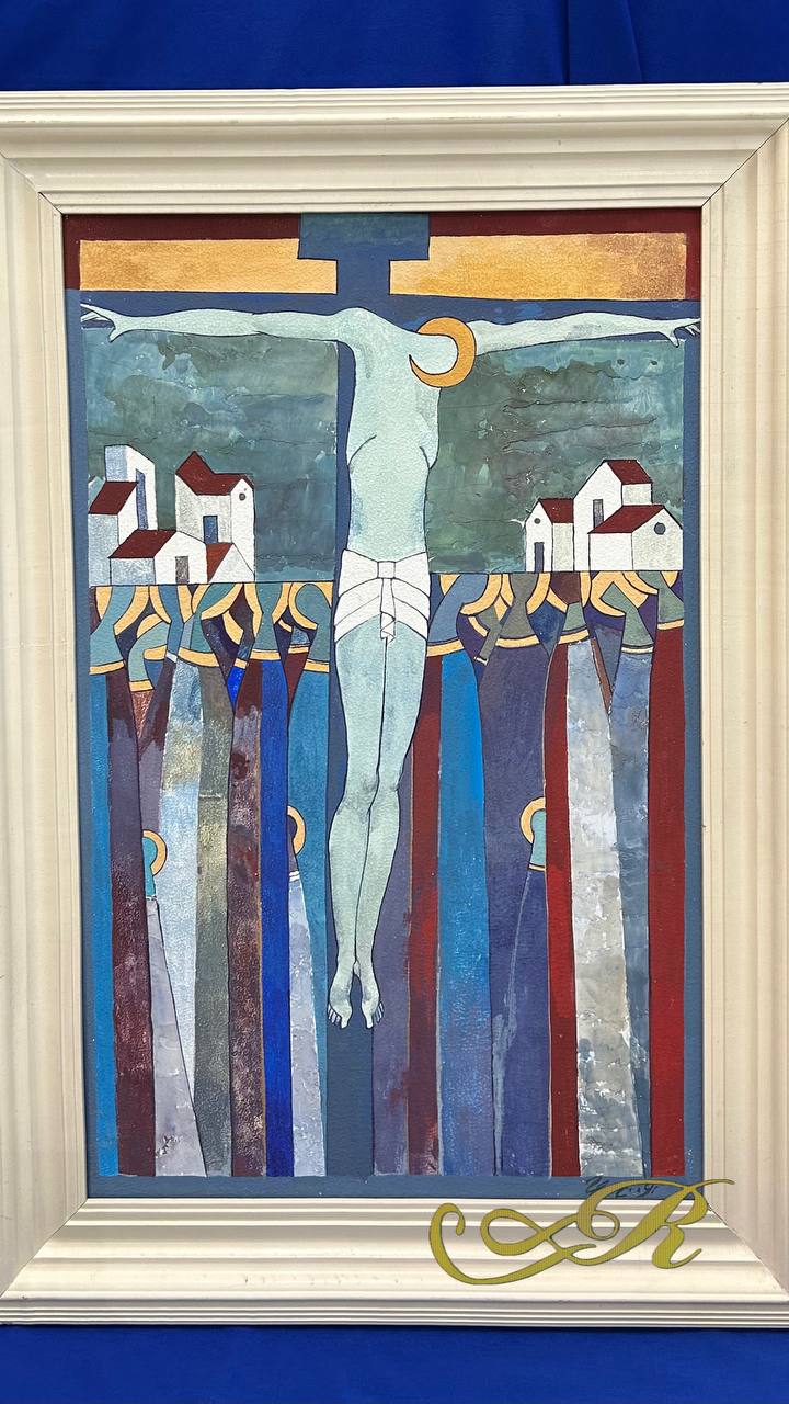 Картина "Распятие Иисуса Христа на Русью", художник Голубцов Е.Г. 2009 г.