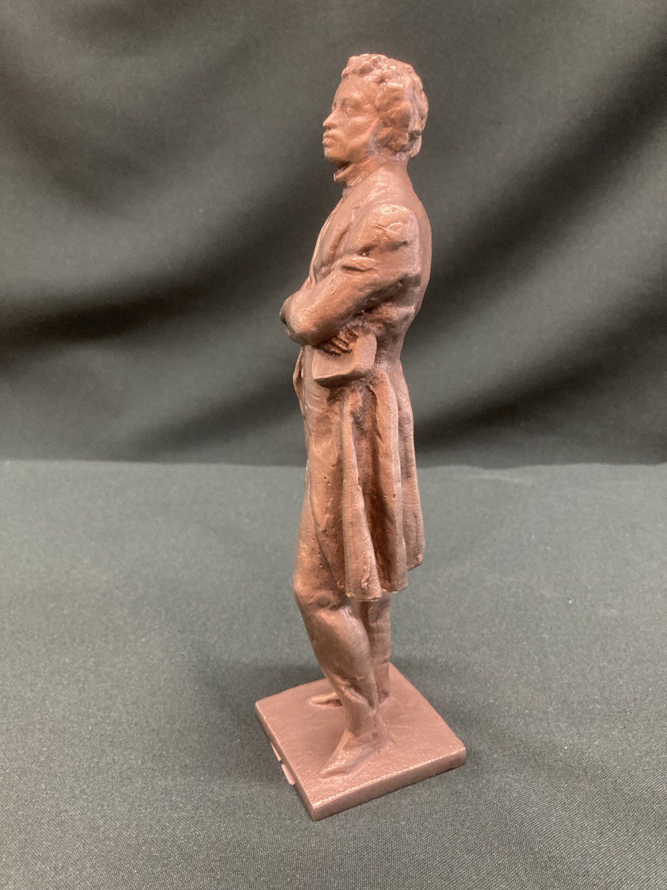 Статуэтка  " А.С. Пушкин". Силумин, СССР.