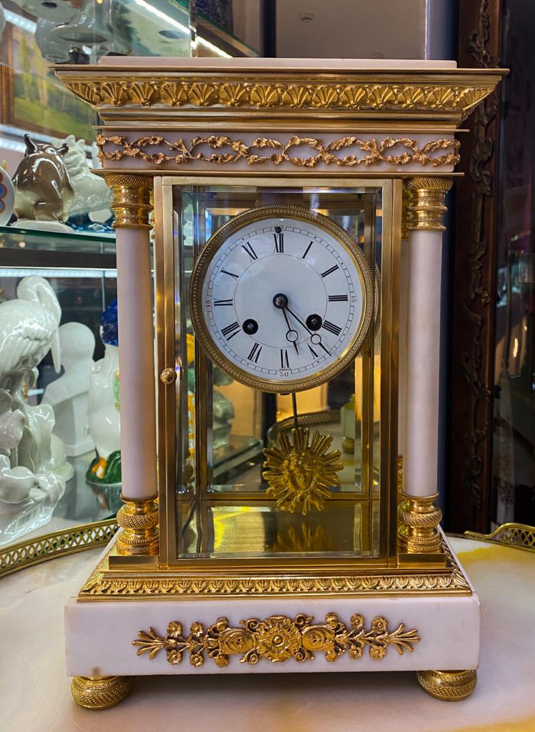 Часы настольные в стиле Ампир (Empire), Франция, XIX в.