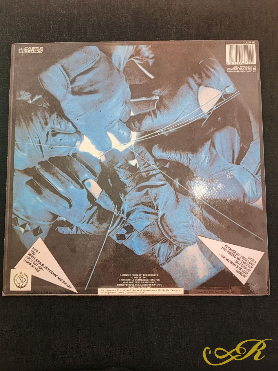 Винил. LP Gary Moore – "Dirty Fingers", SNC RECORDS, RUSSIA, 1992, EX/EX.