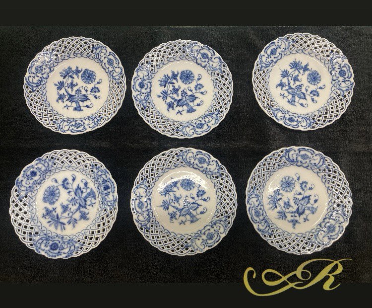 Блюдца. 6 шт. Мейсенский фарфор.