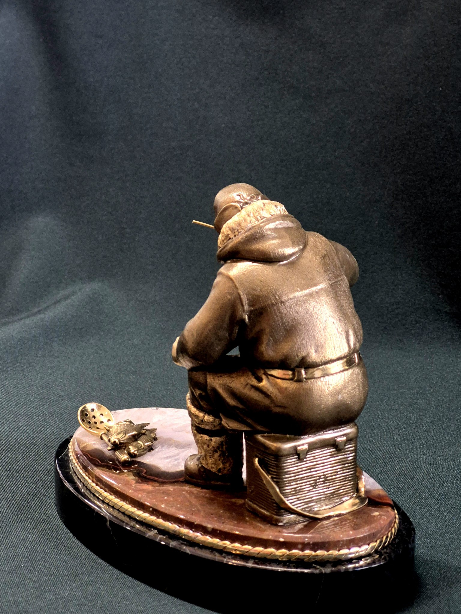 Скульптура "Рыбак". Бронза