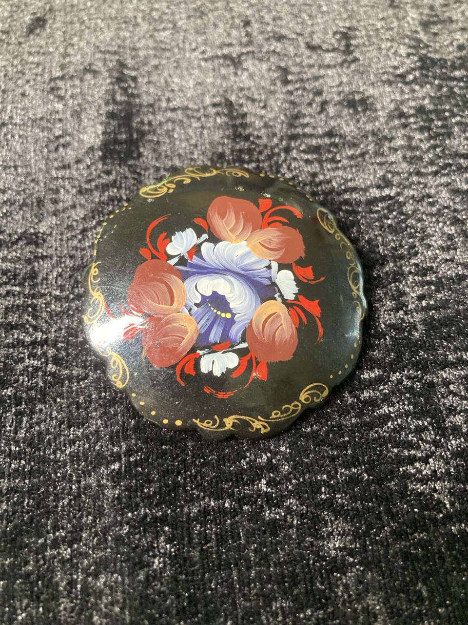 Брошь  хохломская роспись.  3 шт.